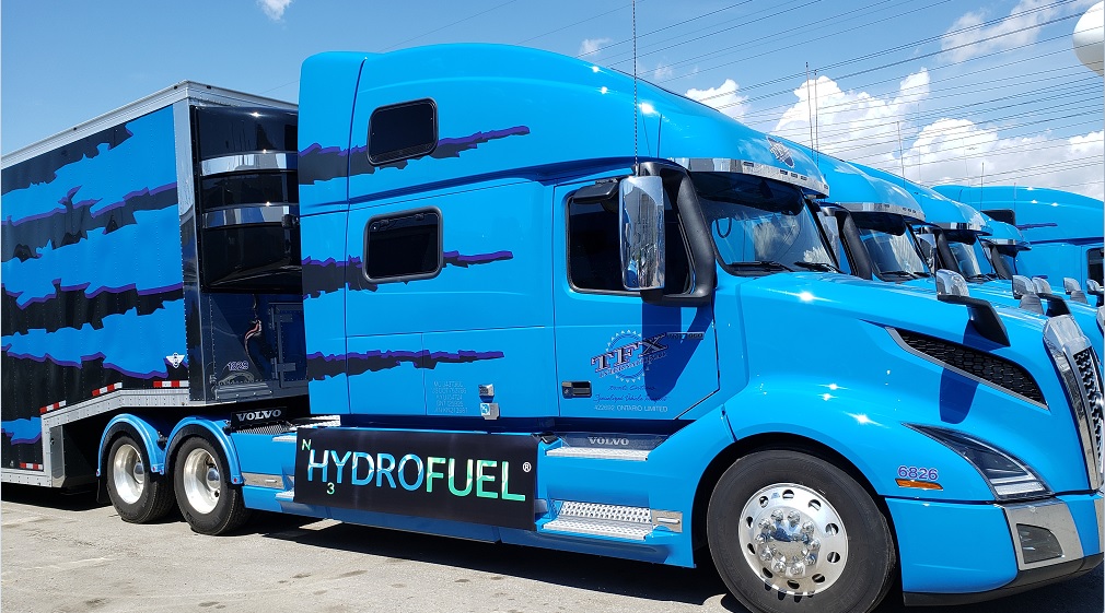 Hydrofuel's converted, ammonia-fueled truck