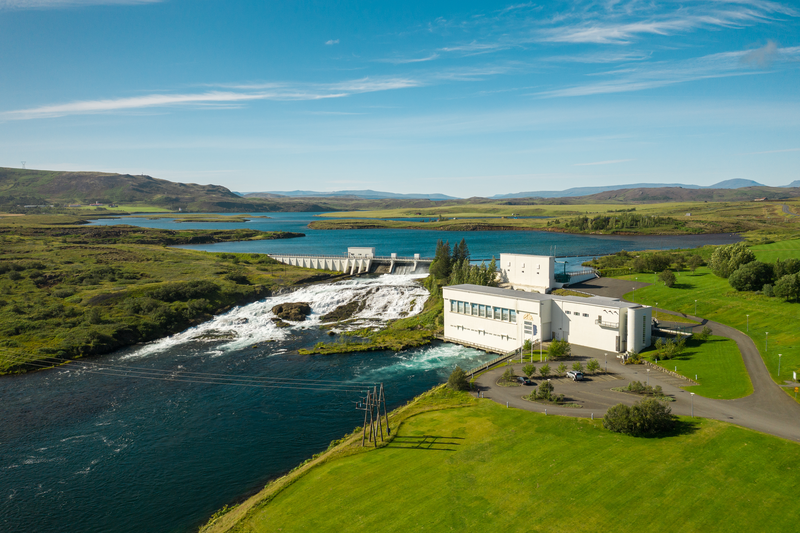Ljósifoss Hydropower Station, where Iceland's national power company is developing green hydrogen production.