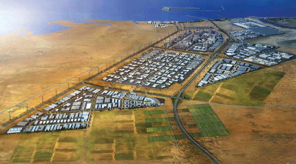 Master plan for the KIZAD Industrial Zone where the Helios project will be located.