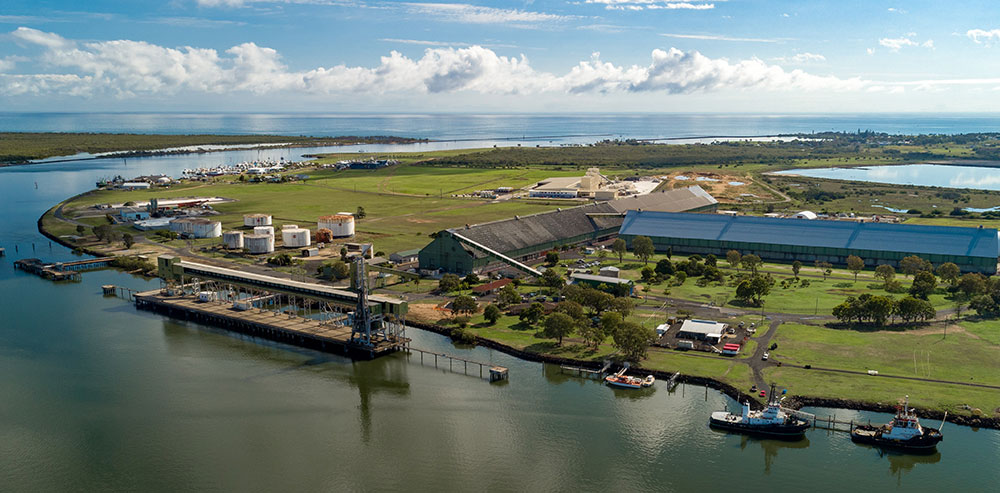Port of Bundaberg, Queensland, where CAC-H2 is planning an ammonia production and export facility.
