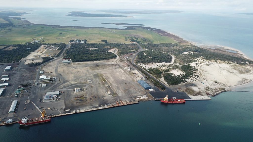Port Anthony, Victoria, soon to be home to green hydrogen and ammonia production.