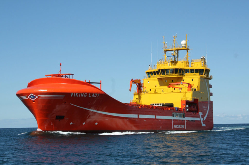 Eidesvik Offshore's Viking Lady, which will be retrofitted with ammonia-powered fuel cells.