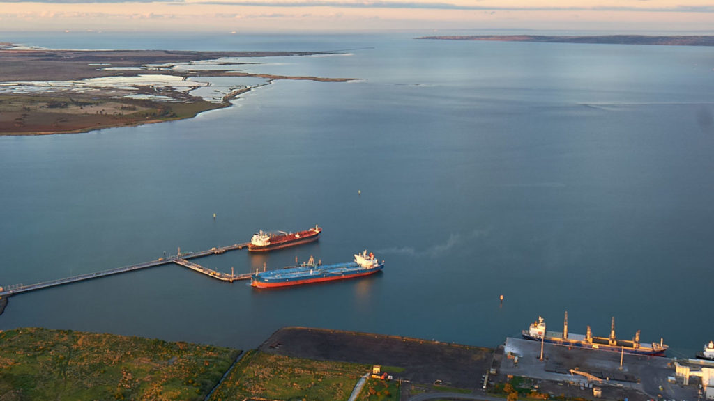 Site of the future hydrogen & ammonia import/export terminal at Geelong. Source: GeelongPort.