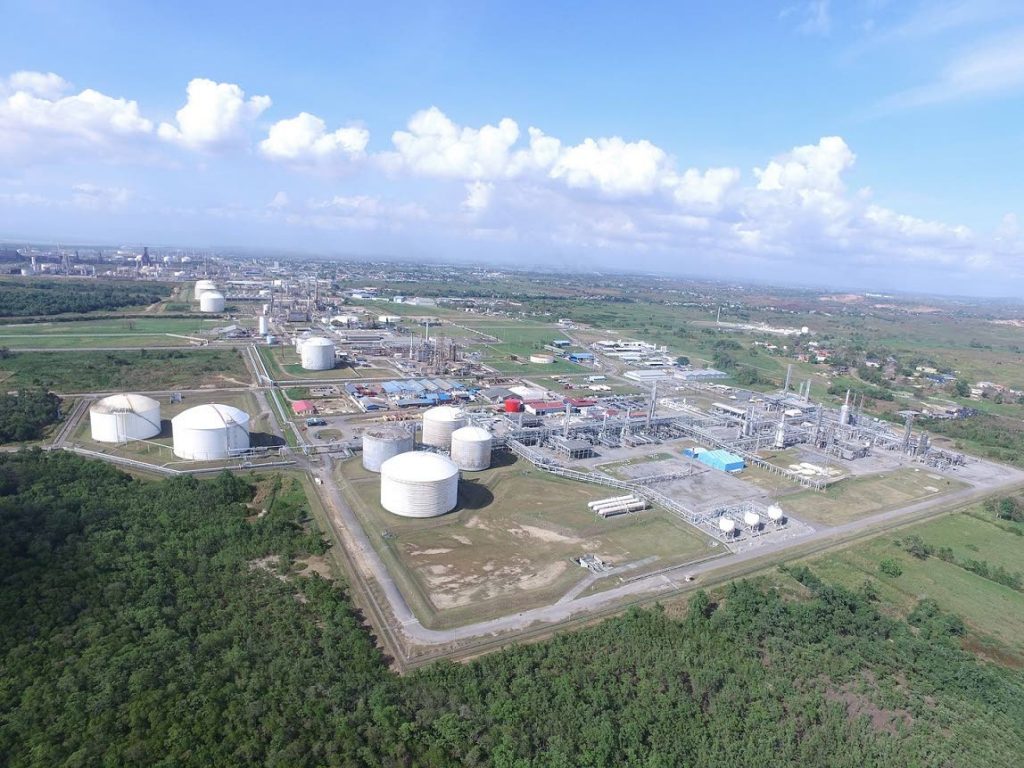 The Point Lisas Industrial Estate, where Tringen I & II ammonia plants are located. Source: National Gas Company TT, Trinidad & Tobago Newsday.