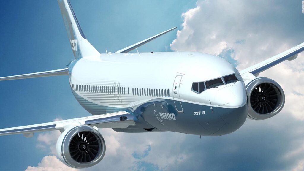 The Boeing 737-8 aircraft will be the baseline for the new ammonia-fueled jet engine design. Source: Boeing.