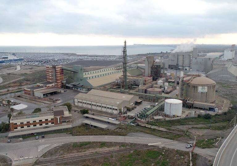Green ammonia from Project Catalina will feed Fertiberia's existing fertiliser plant in Sagunto. Source: Fertiberia/Valencia Plaza.