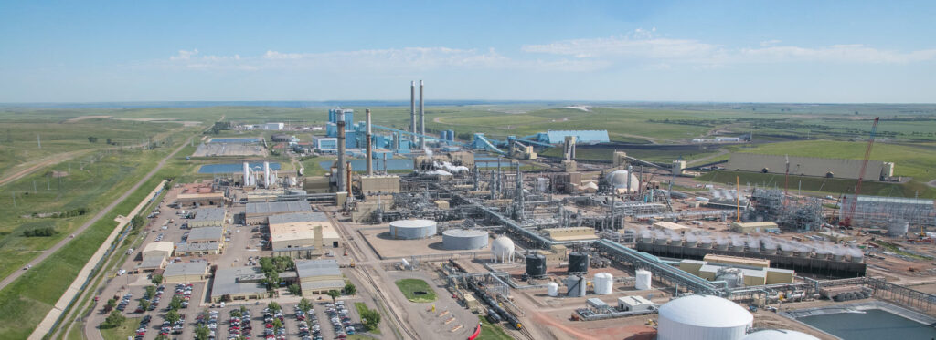 Aerial view of the Great Plains Synfuel Plant, which will be redeveloped into the Great Plains clean hydrogen & ammonia hub. Source: Dakota Gasification.