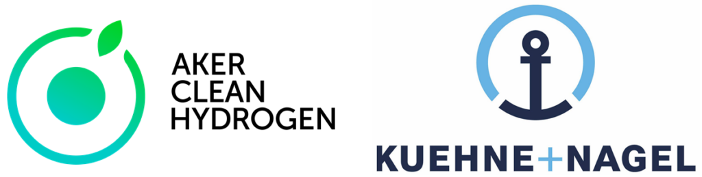Click to learn more about the new partnership for green container shipping between Aker Clean Hydrogen and Kuehne+Nagel.