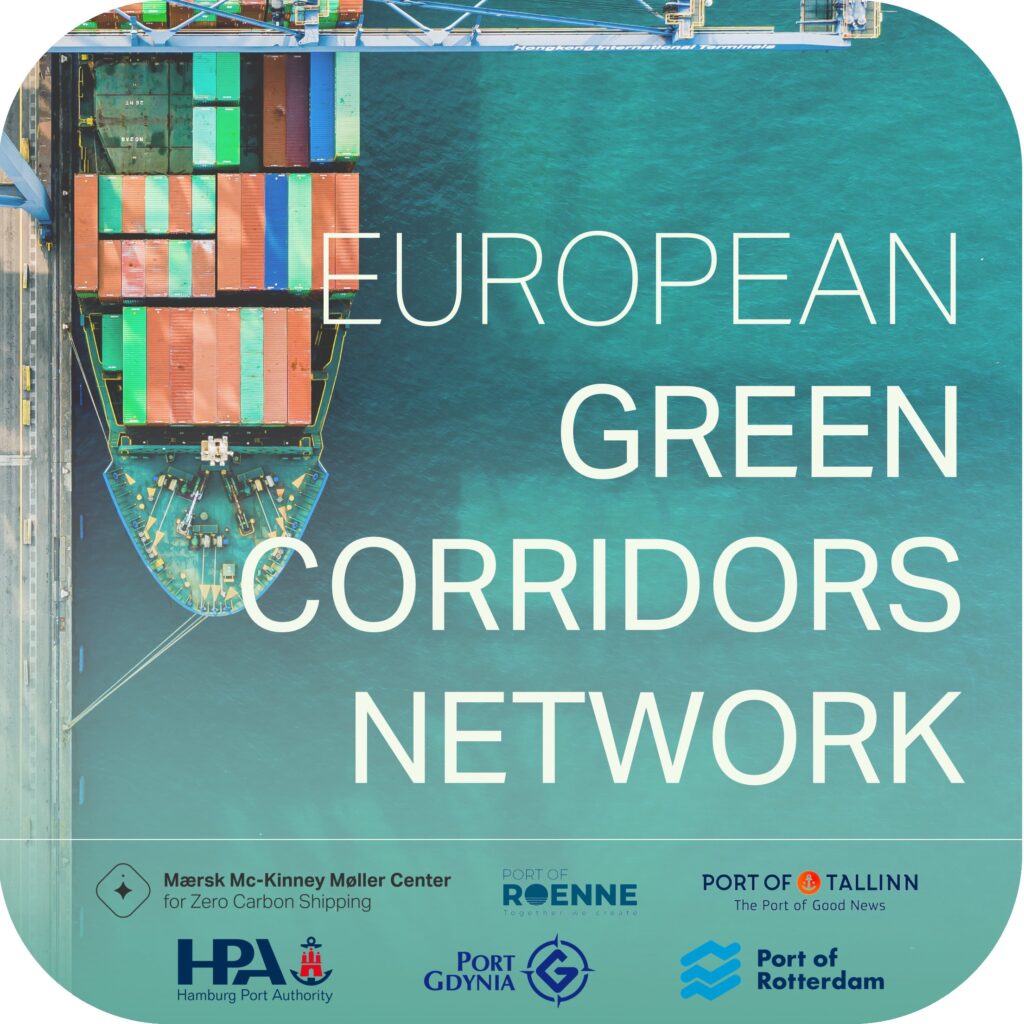 Click to download the new announcement launching the European Green Corridors Network. Source: Mærsk Mc-Kinney Møller Center for Zero Carbon Shipping.