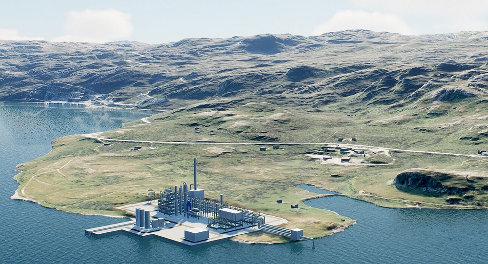 The future Barents Blue ammonia production plant. Owners and developers Horisont Energi have just been awarded a long-term storage license for emissions under the Barents Sea. Source: Horisont.