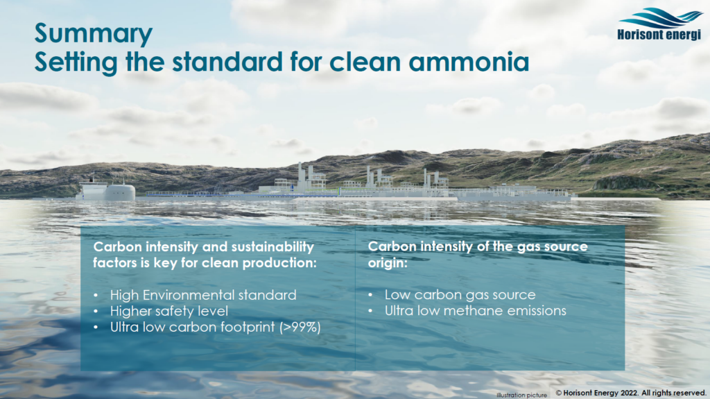 Barents Blue: setting the standard for low-carbon ammonia plants. From Bjørgulf Eidesen's presentation.