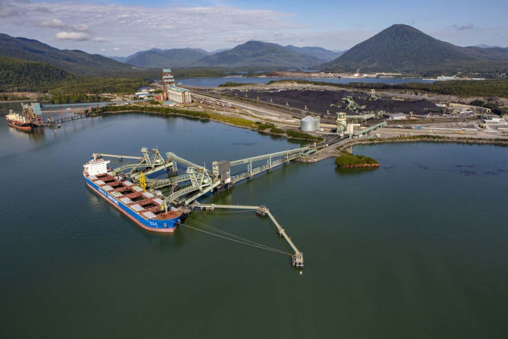 Trigon’s Prince Rupert terminal, a deepwater export facility in British Columbia traditionally focused on coal. Trigon’s focus will now shift to zero-carbon exports like ammonia. Source: Trigon.