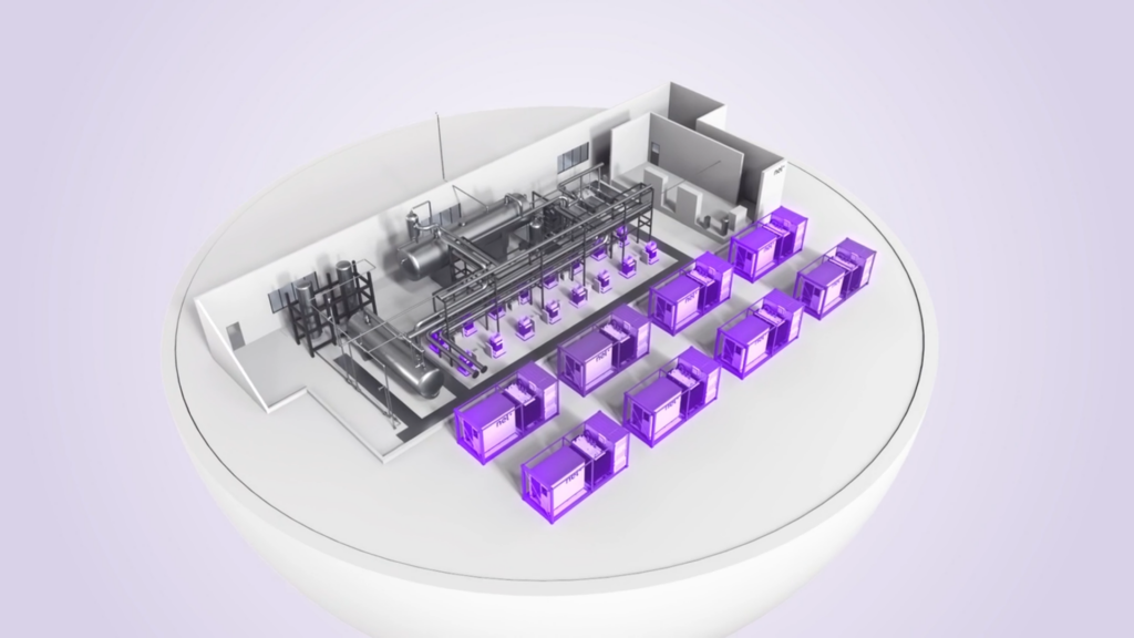 Click to watch a video walk-through of Nel’s PEM electrolyzer-based, high-volume hydrogen production installation. Source: Nel’s Vimeo channel.