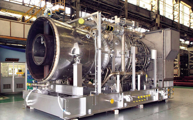 The H-25 Series natural gas turbine from Mitsubishi Heavy Industries, which will be retrofitted to fire on 100% ammonia fuel. Source: MHI.