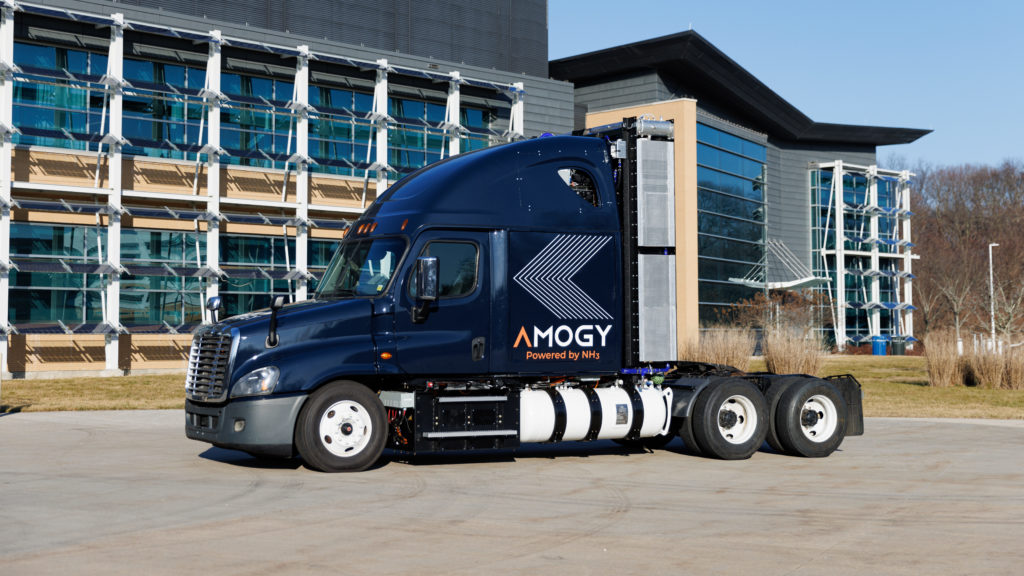Click to learn more about Amogy’s ammonia-powered, Class 8 semi truck.