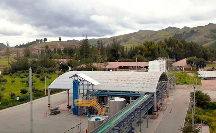 Enaex's Cachimayo plant near Cuzco in Peru. A recent PPA agreement with Engie will see the plant powered completely with hydropower. Source: Enaex/ProActivo.