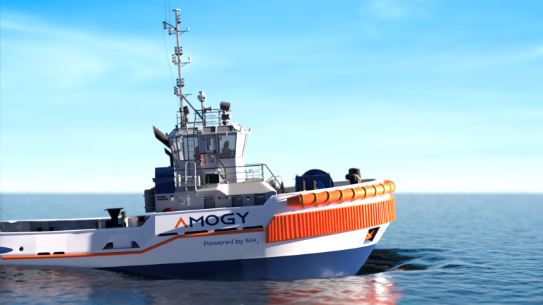 Amogy will retrofit and demonstrate an ammonia-powered tugboat later this year in New York state. Source: Amogy.