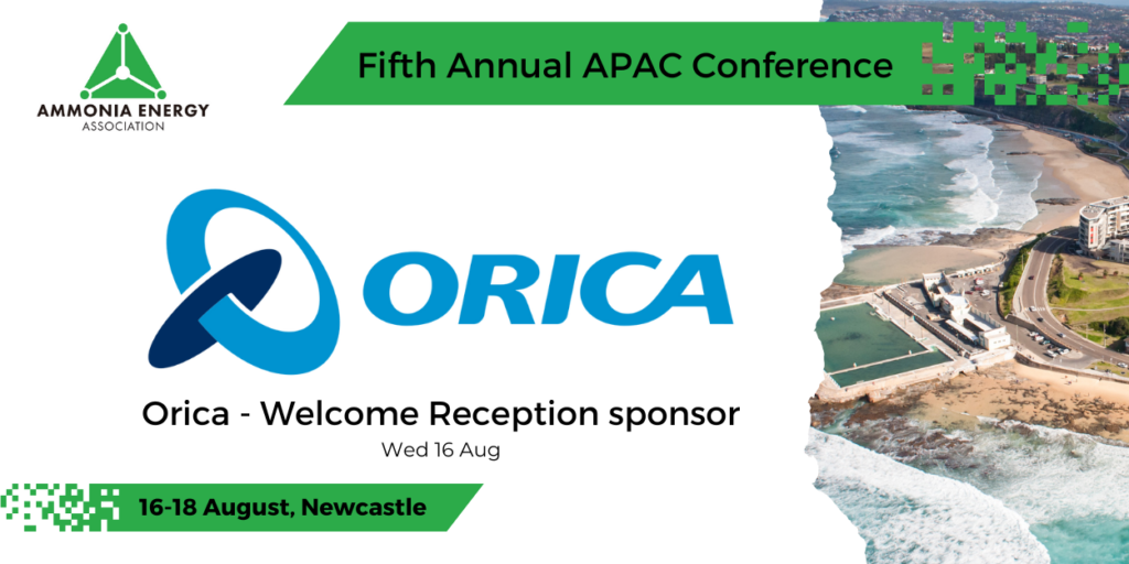 Orica are Welcome Reception sponsors for Ammonia Energy APAC 2023. Join us in Newcastle to learn more about their decarbonisation plans.