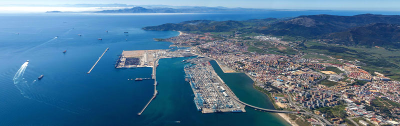 The strategic location of Algeciras makes it an ideal location for ammonia bunkering in Europe. Source: Port of Algeciras.