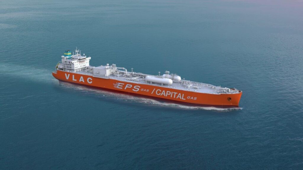 Capital Gas has ordered two 88,000 cbm vessels from KSOE to be delivered in H2 2027. The new Very Large Ammonia Carriers will be potentially fitted with an ammonia dual-fuel engine to reduce their carbon footprint. Source: Capital Gas.